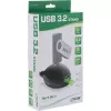 InLine Cavo USB 3.2 Gen.1 USB Type-A M / A F + alimentazione, con supporto, nero, 2 m