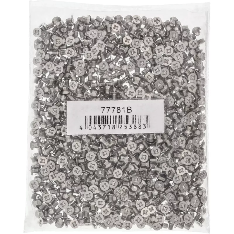 InLine viti per HDD/SSD da 3,5 pollici, 3mm, testa piatta, argento confezione da 1000 pz.