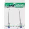 InLine cavo patch piatto, U/FTP, Cat.6A, TPE senza alogeni, bianco, 0,3m