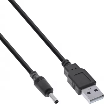 InLine cavo adattatore di alimentazione USB DC, USB A maschio a DC 3.5x1.35mm 3m