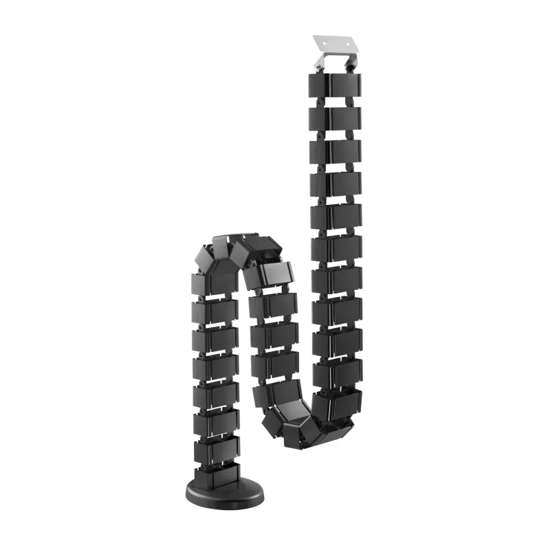 InLine canalina flessibile per scrivanie regolabili in altezza, 4 scomparti, nero