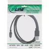 InLine cavo adattatore di alimentazione USB DC, USB A maschio su connettore DC 4,0x1,70mm, nero, 1m