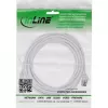 InLine cavo patch sottile, U/FTP, Cat.8.1, TPE senza alogeni, bianco 5 m