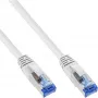 InLine B-76803W Cavo patch Cat.6A S/FTP PiMF LSZH, 3 m, bianco, confezione da 25