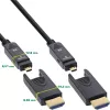 InLine cavo HDMI AOC, Ultra High Speed HDMI, 8K4K, connettore rimovibile, 20m