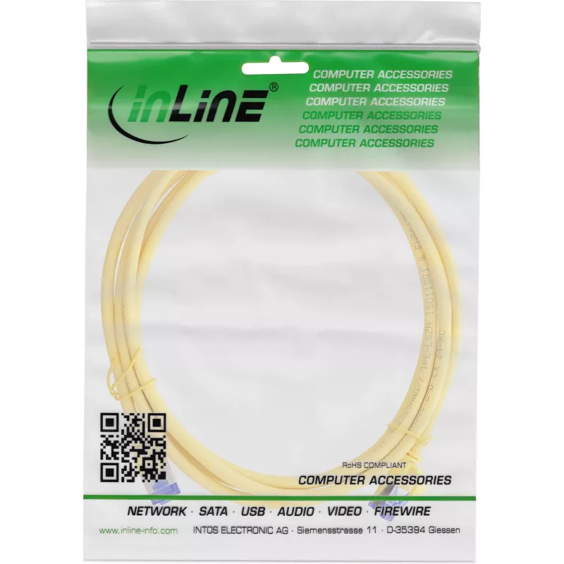 InLine 74914Y cavo di rete giallo 1,5 m Cat6a S/FTP (S-STP)