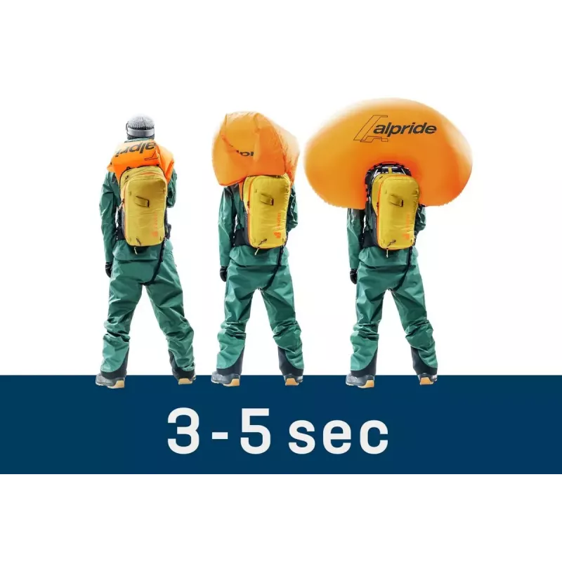 Zaino da valanga DEUTER Alproof Lite 22 – 22 L, curcuma/nero, leggero, affidabile