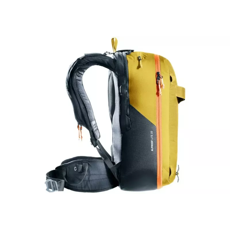 Zaino da valanga DEUTER Alproof Lite 22 – 22 L, curcuma/nero, leggero, affidabile