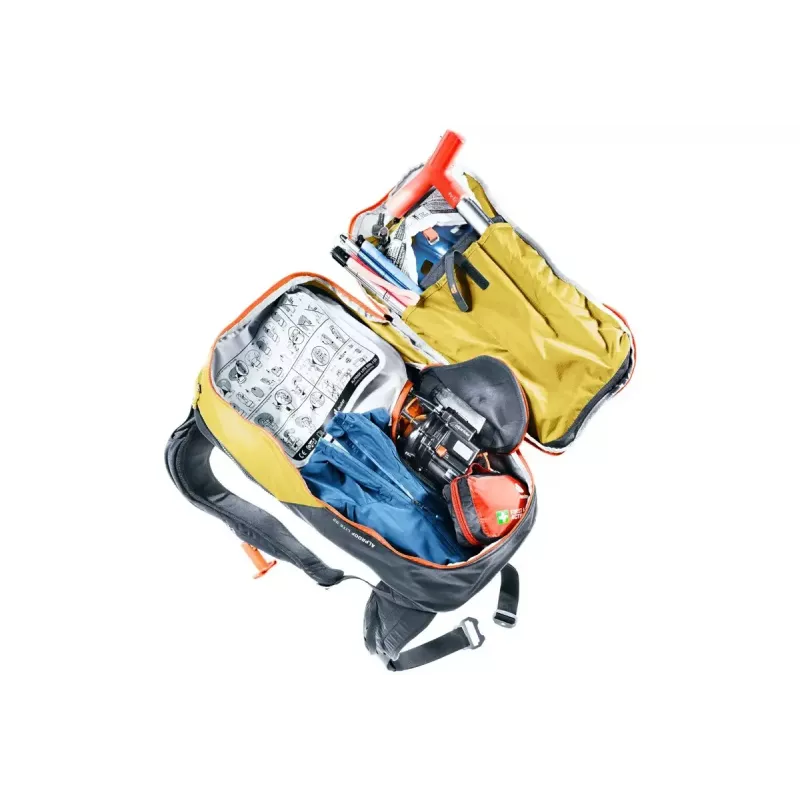 Zaino da valanga DEUTER Alproof Lite 22 – 22 L, curcuma/nero, leggero, affidabile