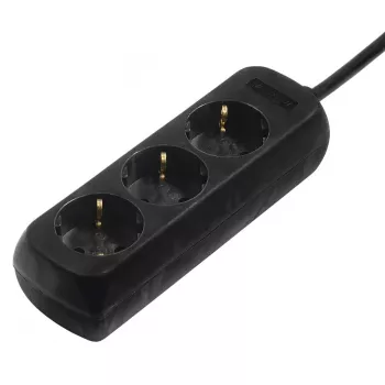 Hama 00108841 Protezione da sovratensione nero 3 presa/e AC 230 V 3 m