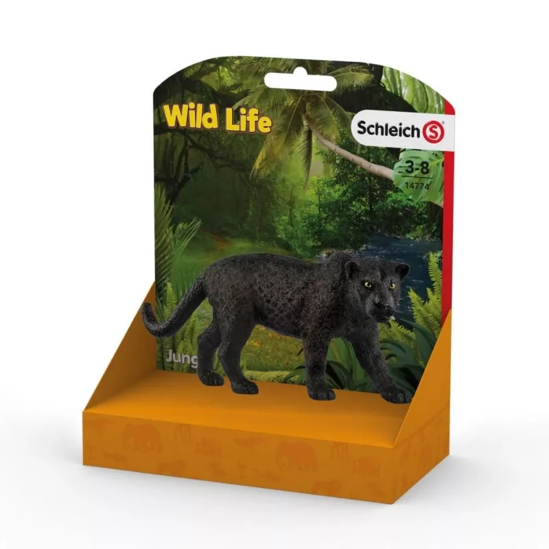 schleich WILD LIFE Pantera nera, 3 anni, giungla, animali selvatici / giocattolo d'avventura, multicolore, plastica