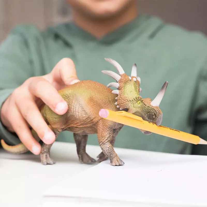 schleich Dinosaurs Triceratops, 4 anni, Conquering the Earth, Dinosauri e vulcano, multicolore, plastica, 1 pz.