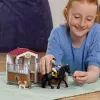 schleich HORSE CLUB Box per cavalli con Tori & Princess, scuderia, cavalli, 5 anni, multicolore, plastica