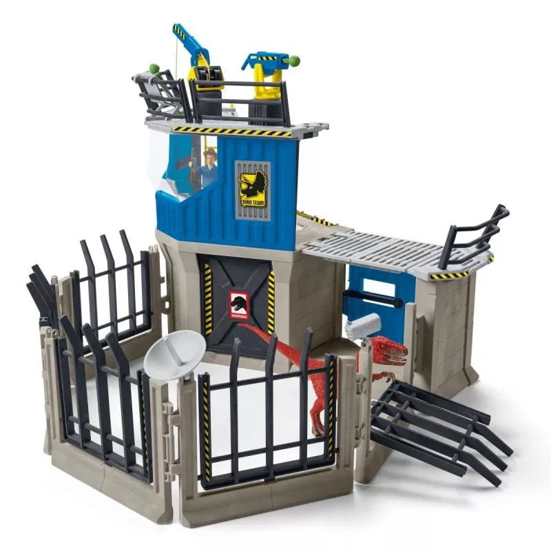 Set di gioco dinosauri Schleich grande stazione di ricerca sui dinosauri