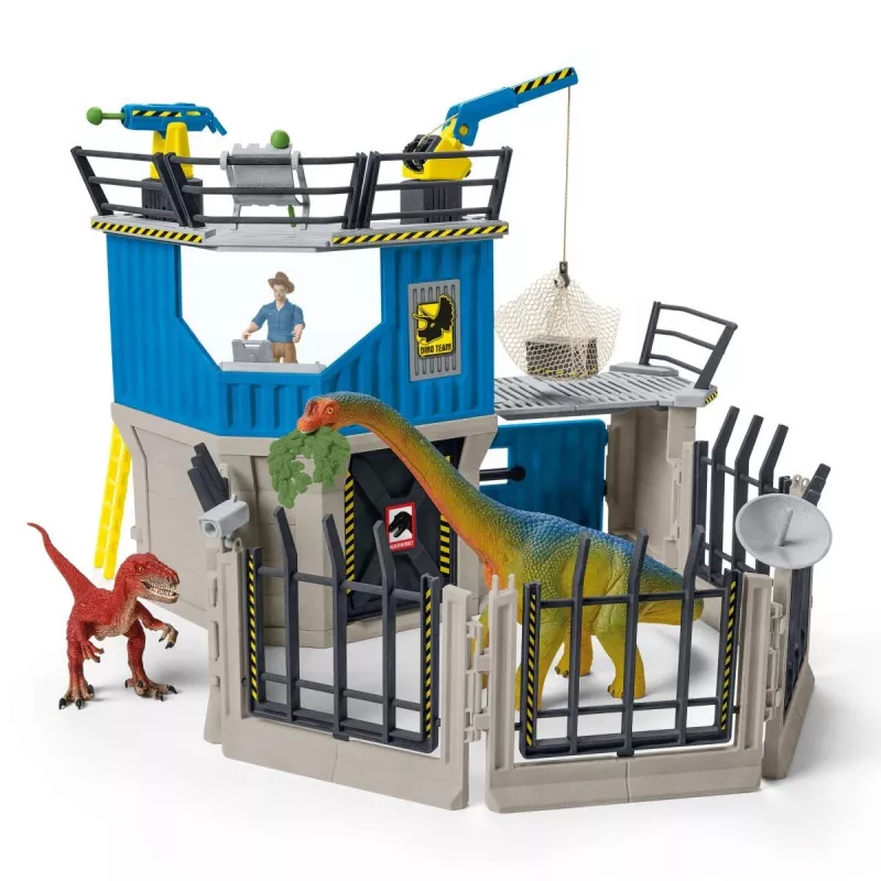 Set di gioco dinosauri Schleich Grande stazione di ricerca sui dinosauri