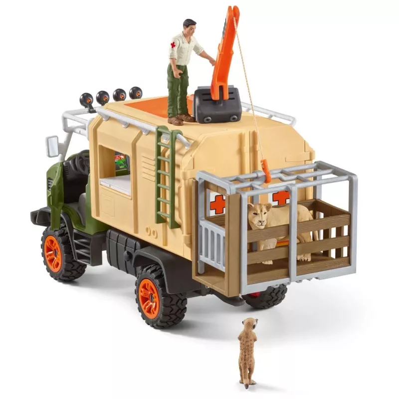 Grande camion di soccorso animali Schleich WILD LIFE 42475