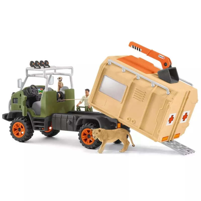 Grande camion di soccorso animali Schleich WILD LIFE 42475