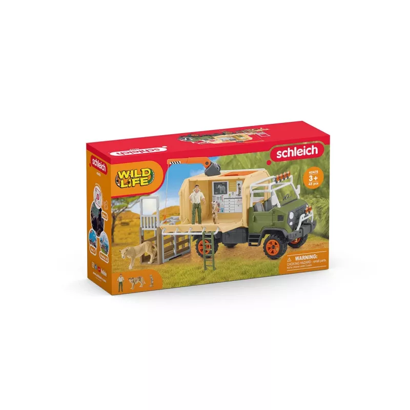 Grande camion di soccorso animali Schleich WILD LIFE 42475