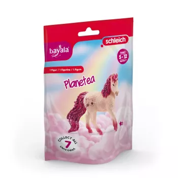 Statuina da collezione Schleich unicorno Planetea, rosa, per bambini dai 5 anni