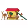Set animali del bosco Schleich 42658S accessori per l'alimentazione colorati