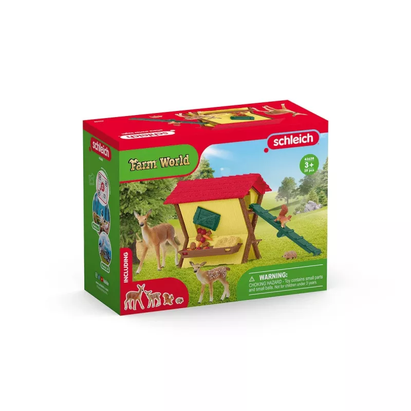Set animali del bosco Schleich 42658S accessori per l'alimentazione colorati