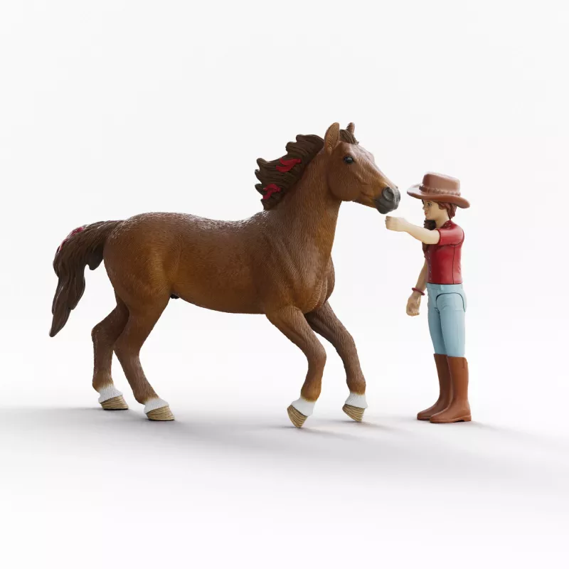 schleich HORSE CLUB Hannah & Cayenne, 5 anni, cavalli, multicolore