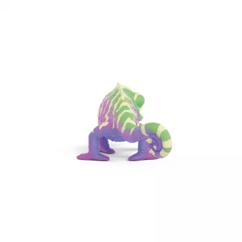 schleich Caspar il camaleonte nei colori dell'arcobaleno, 3 anni, multicolore, plastica