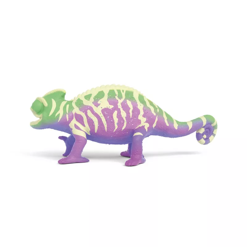 schleich Caspar il camaleonte nei colori dell'arcobaleno, 3 anni, multicolore, plastica