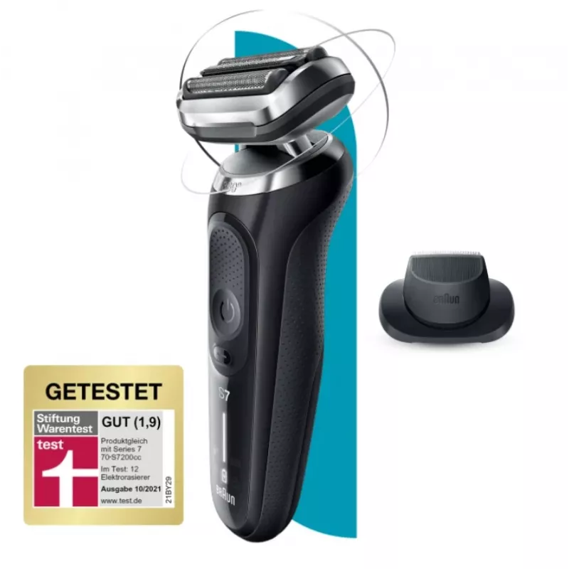 Braun Series 7 71-N1200s rasoio a lamina trimmer acciaio inox