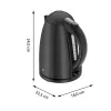 WMF Stelio 0413020072 bollitore 1,7 l 2400 W nero