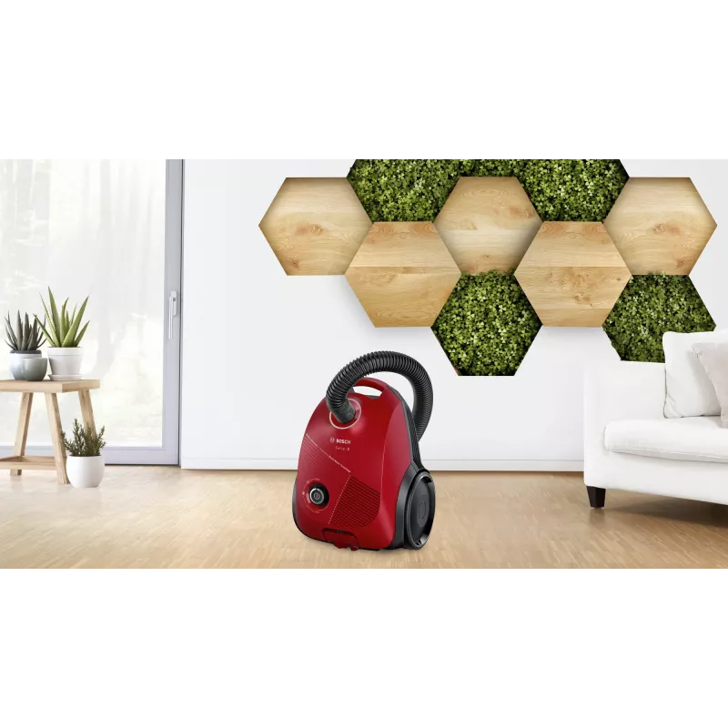 Bosch Serie 2 BGBS2RD1 Aspirapolvere 3,5 L aspirapolvere a cilindro a secco 600 W con sacchetto