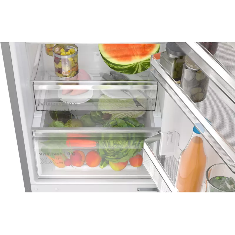 Bosch Serie 4 KGN392LAG Frigo-congelatore combinato a libera installazione 363 L metallizzato