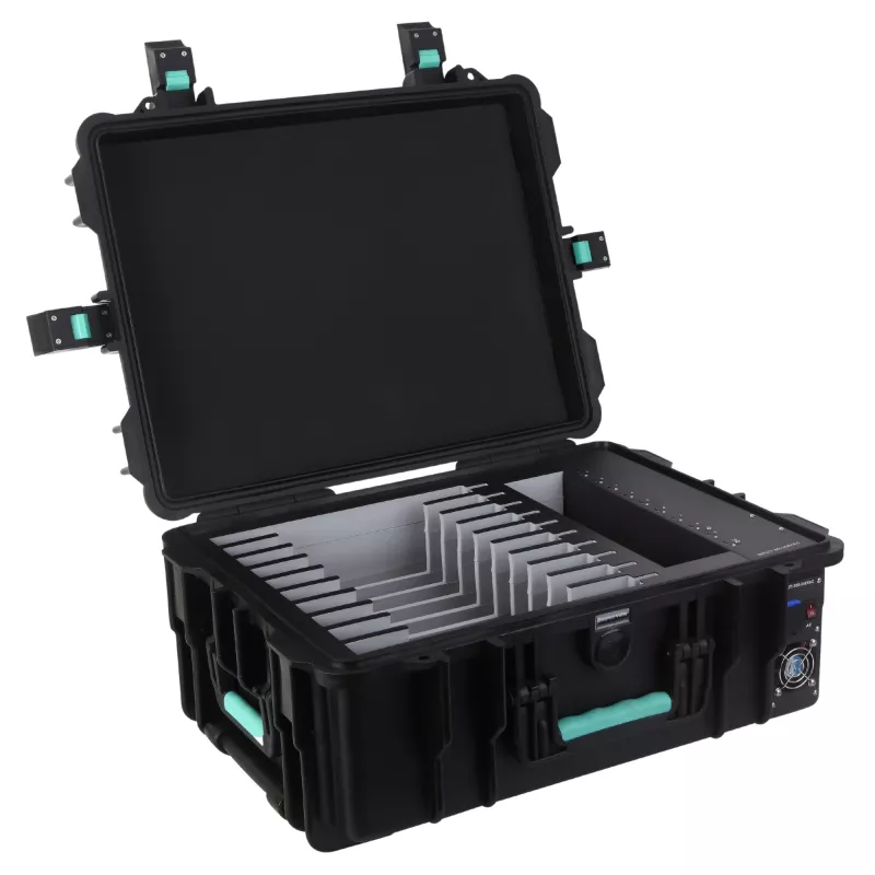 DEQSTER 10-744120 caricabatterie mobile per tablet nero AC ricarica rapida interno, esterno