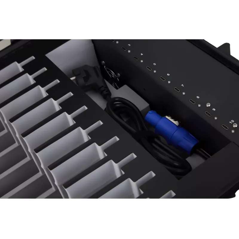 DEQSTER 10-744120 caricabatterie mobile per tablet nero AC ricarica rapida interno, esterno