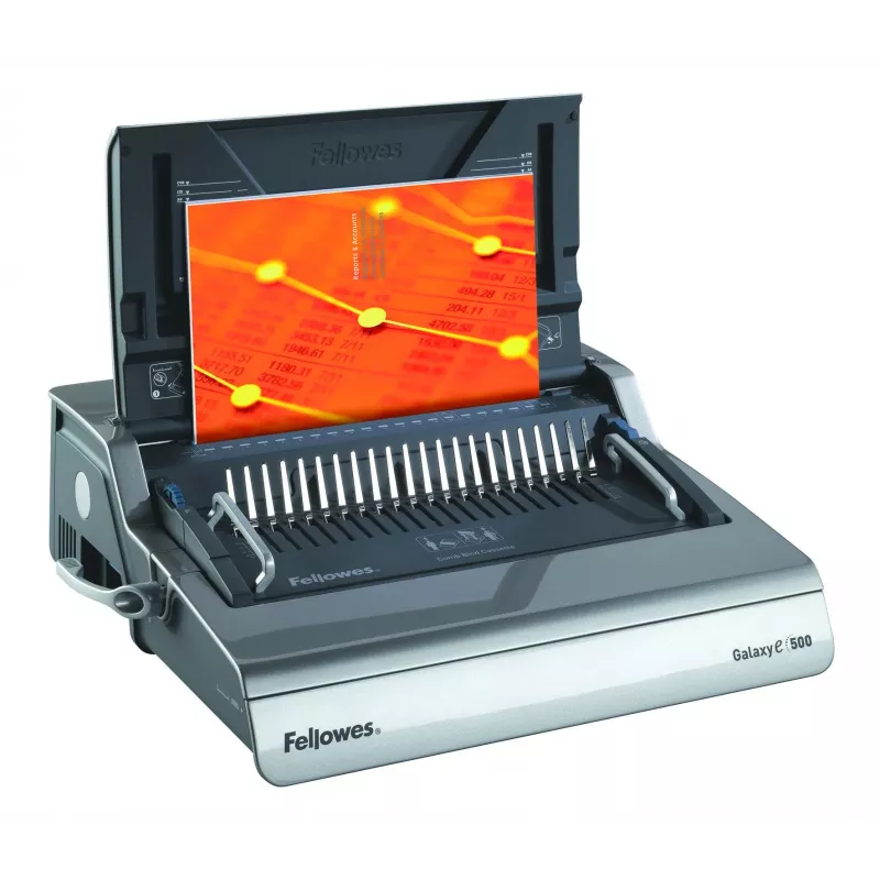 Fellowes Galaxy E rilegatrice a comb 500 fogli nero, argento
