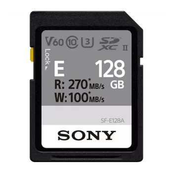 Scheda di memoria SDXC Sony 128 GB UHS-II U3 V60 (SFE128A.AE) 300 MB/s in lettura
