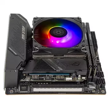 Ventola Silverstone Hydrogon H90 ARGB 9,2 cm nera 500-2600 RPM