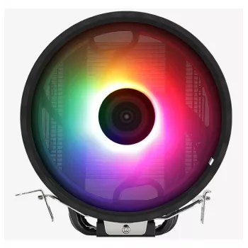 Dissipatore ad aria AEROCOOL Rave 3 FRGB 120 mm nero bianco — 3 heatpipe, ARGB, cuscinetto idraulico, 1800 giri/min