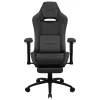 Aerocool ROYALASHBK sedia da gaming ergonomica premium con poggiapiedi tecnologia Aeroweave nero