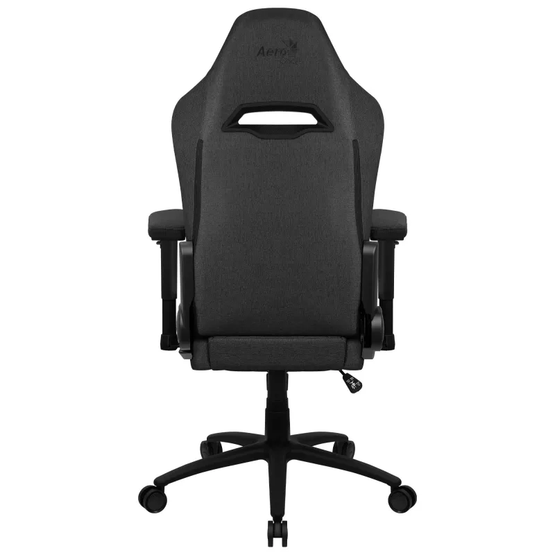 Aerocool ROYALASHBK sedia da gaming ergonomica premium con poggiapiedi tecnologia Aeroweave nero