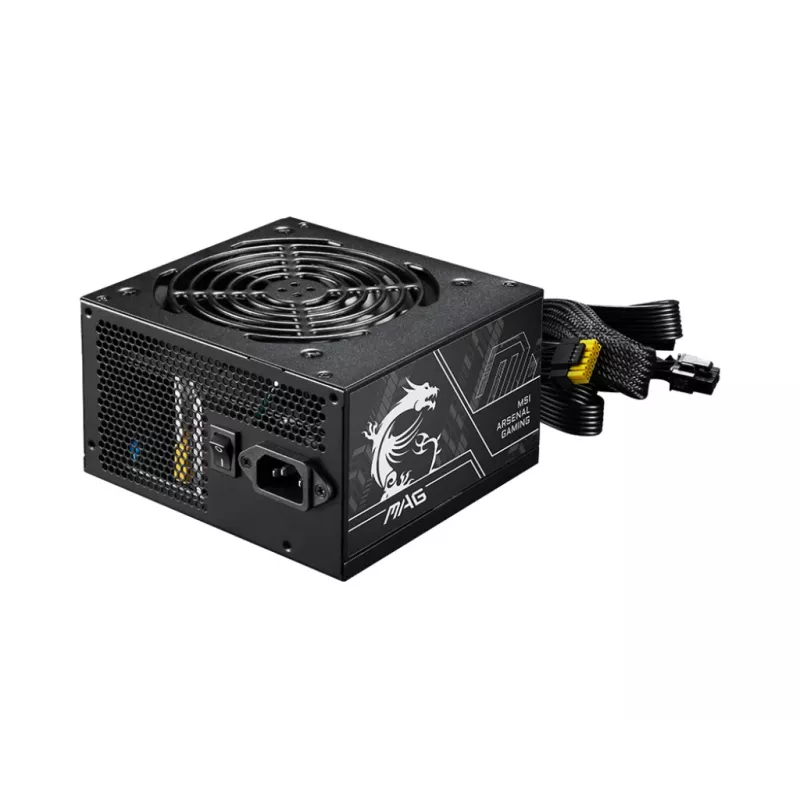 Alimentatore MSI MAG A750BN PCIE5 II 750 W, 24-pin ATX, non modulare, 80 PLUS Bronze, ventola 120 mm, nero