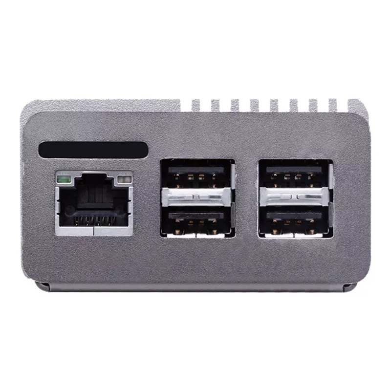 Case per computer ASUS Tinker Fanless – alluminio, argento, case a raffreddamento passivo
