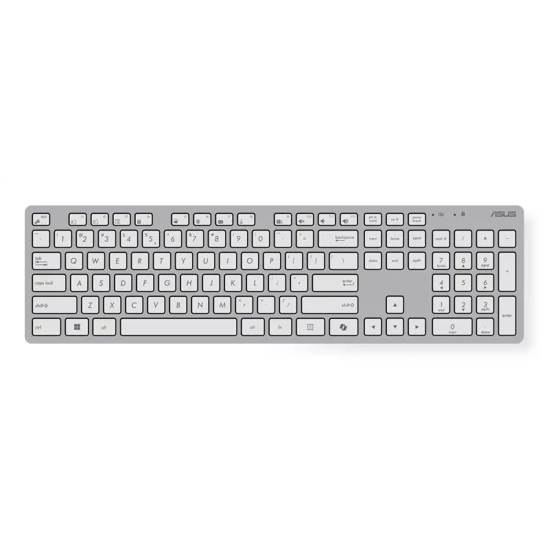 Set tastiera e mouse wireless ASUS W5000 layout russo bianco