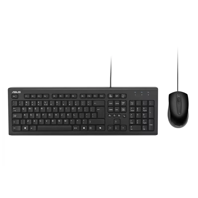 Tastiera e mouse ASUS U2000 +MAUS/SW/UI inclusi universale USB nero
