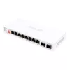Switch Ethernet unmanaged ASUS QG-U1080 — 8 × porte 2,5G RJ-45, MAC 16K, bianco, 12V