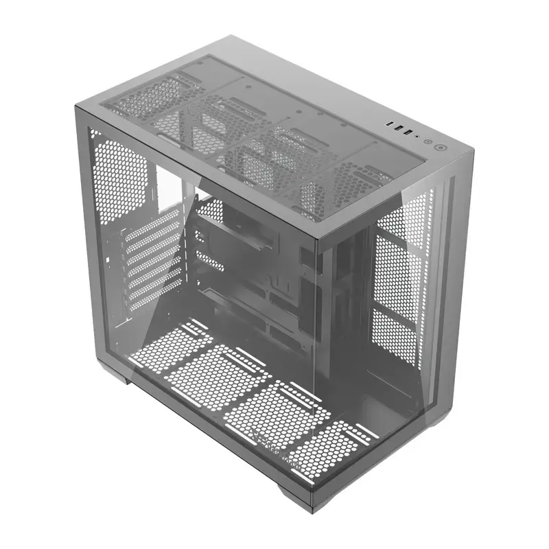 Case per computer Darkflash C280 (nero) – compatibile Mid-Tower ATX, pannello frontale in mesh