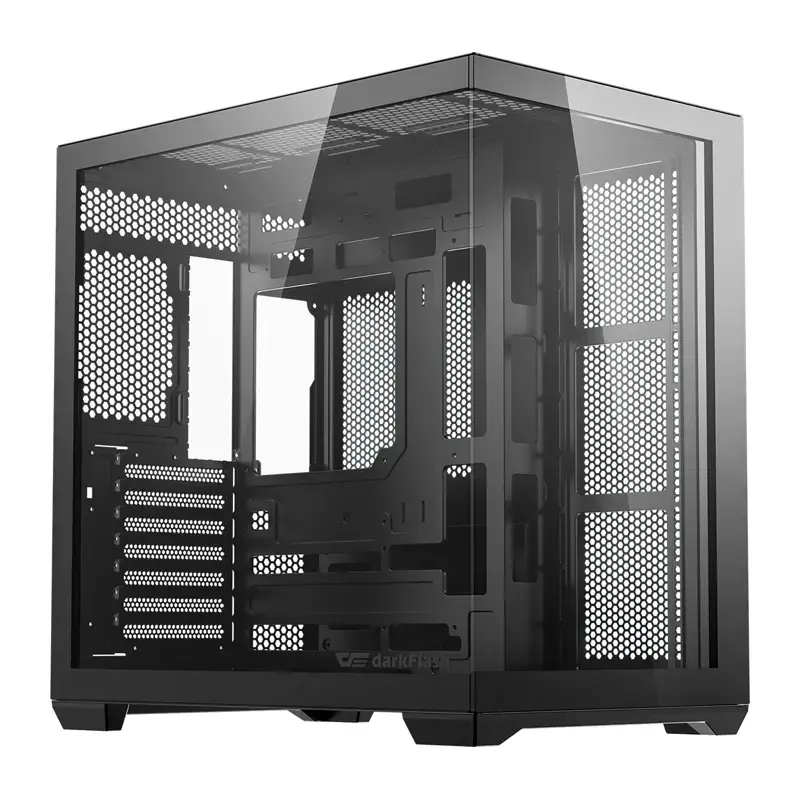 Case per computer Darkflash C280 (nero) con 7 ventole preinstallate