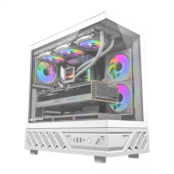 Case per computer DarkFlash DS950 (bianco) — case compatibile Mid-Tower ATX