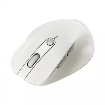 Mouse wireless per destrimani ASUS MD105 MK-WH — RF + Bluetooth, 2400 DPI, rotella, batteria, beige