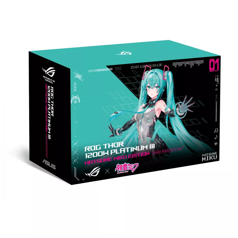 ASUS ROG -THOR-1200P3-MIKU alimentatore 1200 W 20+4 pin ATX ATX multicolore
